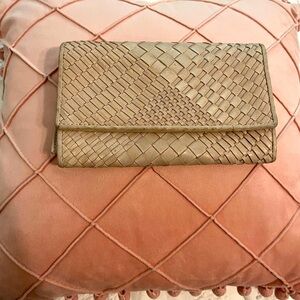 Unbranded Bottega Veneta Lookalike Leather Wallet in Palamino